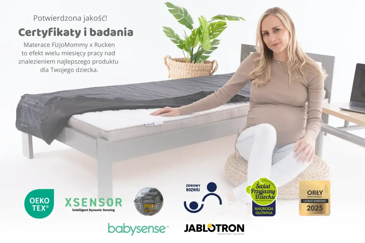 Certyfikaty materac dla niemowlaka PZH Oeko-Tex
